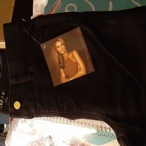 IMAN Women's Jeans, Black, Size 2